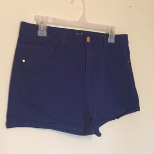 Refuge navy cotton booty shorts